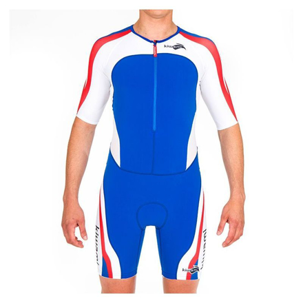 Bild von KiWAMi Rio LD Aero Trisuit - blau/rot/weiß