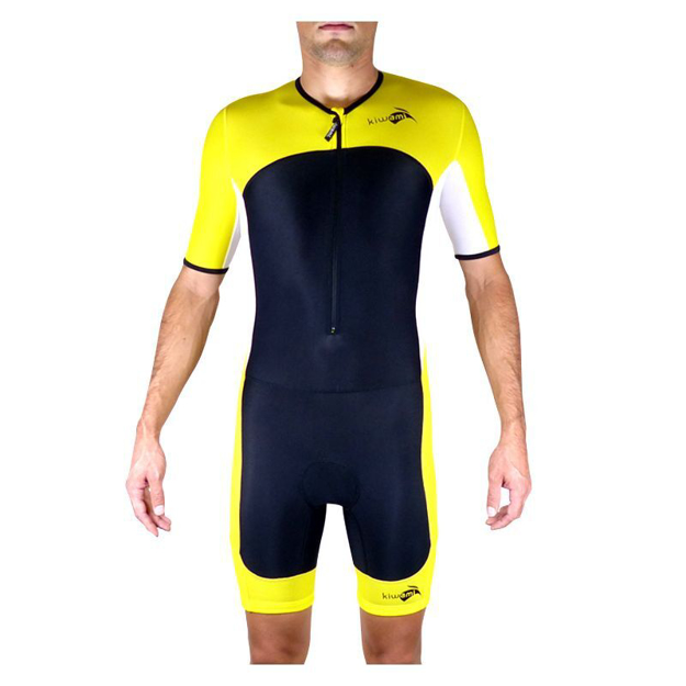 Bild von KiWAMi Prima LD Aero Trisuit - schwarz/gelb/weiß