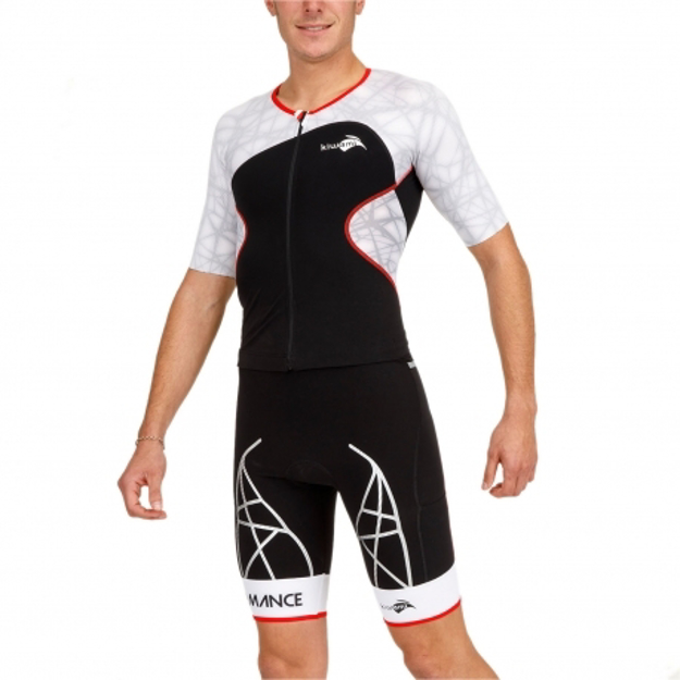 Bild von KiWAMi Spider LD Aero Trisuit - schwarz/rot/weiß