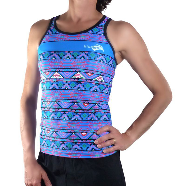 Bild von KiWAMi Damen Top - aztec/blau