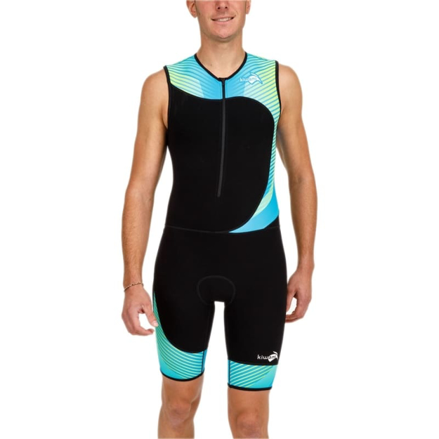 Bild von KiWAMi Tokyo LD Trisuit - schwarz/blau/lindgrün