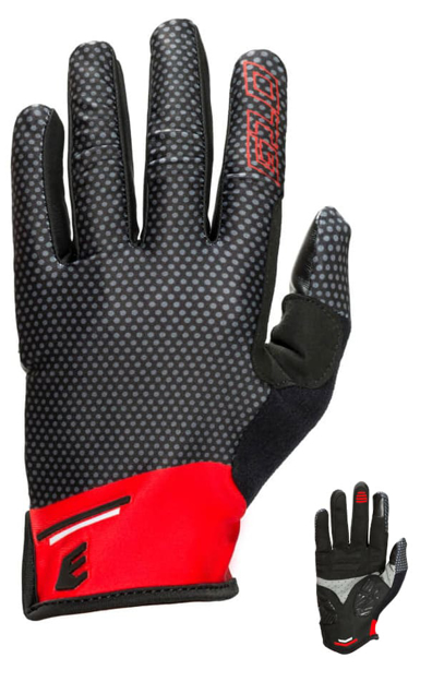 Bild von EASSUN SINGLE TRACK Radhandschuhe, lang, schwarz-rot