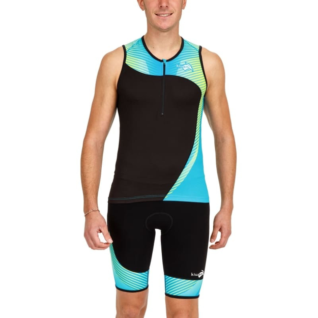 Bild von KiWAMi Tokyo Triathlon Top - schwarz/blau/lindgrün